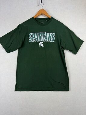 Michigan State Spartans MEDIUM T-Shirt Tee 3D Embroidered Logo
